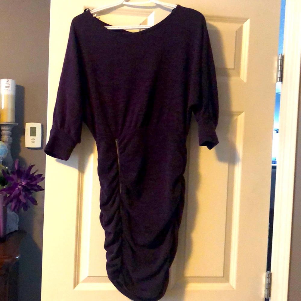 2b Bebe thin sweater dress with zipper size medium